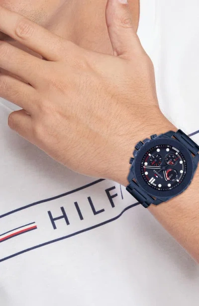 Tommy Hilfiger Morgan Chronograph Bracelet Watch, 48mm In Blue