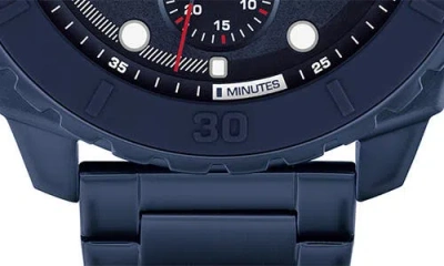 Tommy Hilfiger Morgan Chronograph Bracelet Watch, 48mm In Blue