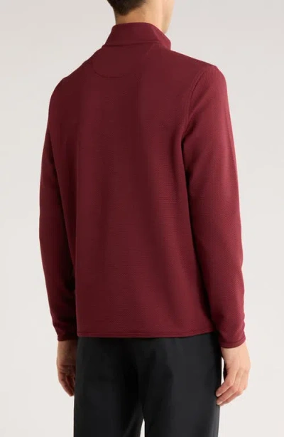 Greg Norman Quarter Zip Pullover In Brown