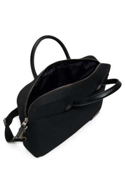 Brooks Brothers Medford Slim Briefcase In Black