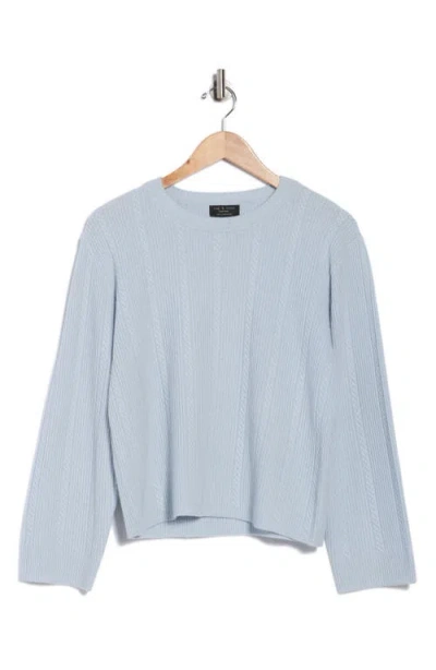 Rag & Bone Maud Cashmere Crewneck Sweater In Blue