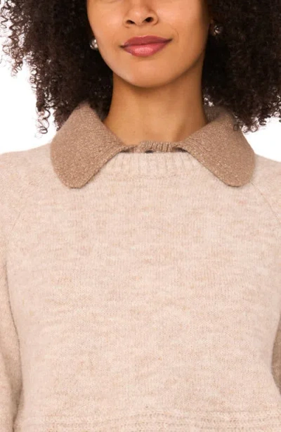 Halogen ® Collared Sweater In Neutral
