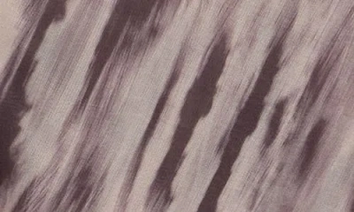 Patrizia Luca Side Ruched Mesh Top In Purple