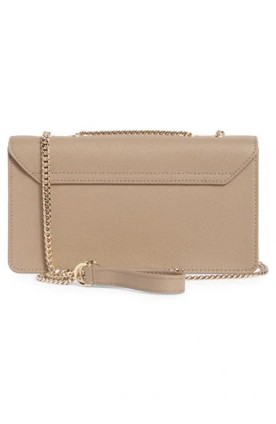 Furla Venere Convertible Leather Shoulder Bag In Neutral