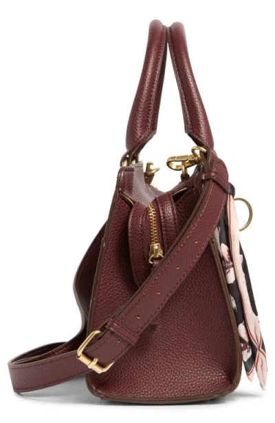 Nanette Lepore Elayza Square Satchel Bag In Burgundy