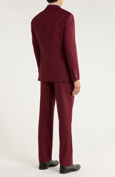 Zegarie Stretch 3-piece Suit In Burgundy