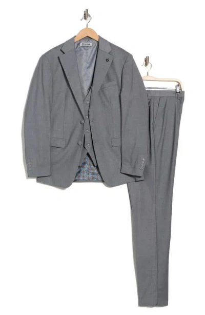 Zegarie Grey Mélange 3-piece Suit In Gray
