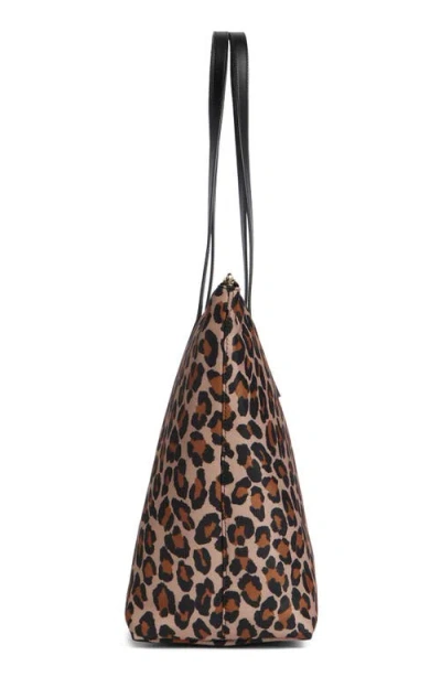 Kate Spade New York Kitt Recycled Nylon Leopard Extra Large Tote In Multi