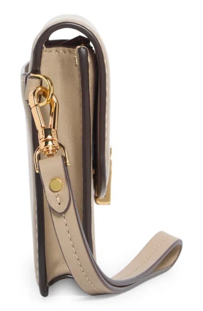 Kate Spade New York Dakota Smooth Leather Flap Wristlet In Neutral