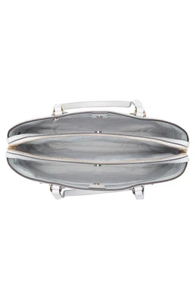 Kate Spade New York Hudson Pebble Leather Work Tote In White