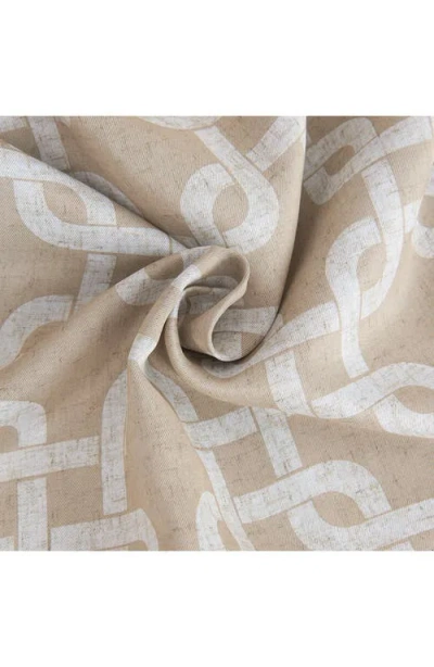 Dainty Home Interlock Single Blackout Panel Curtain In Nude