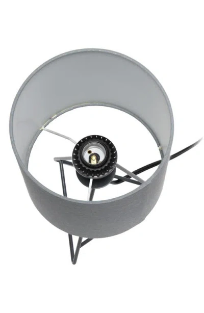 Lalia Home Laila Home Down To The Wire Table Lamp With Fabric Shade In Gray