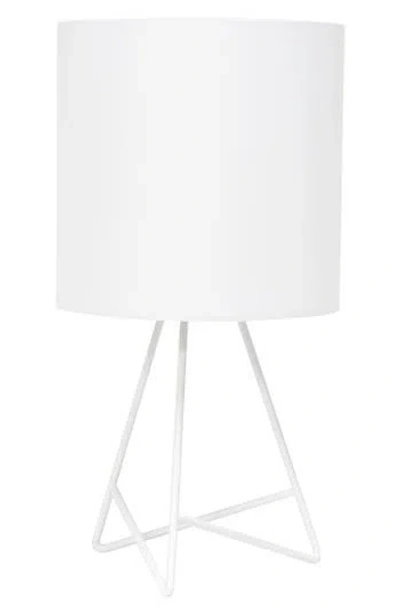 Lalia Home Laila Home Down To The Wire Table Lamp With Fabric Shade In White