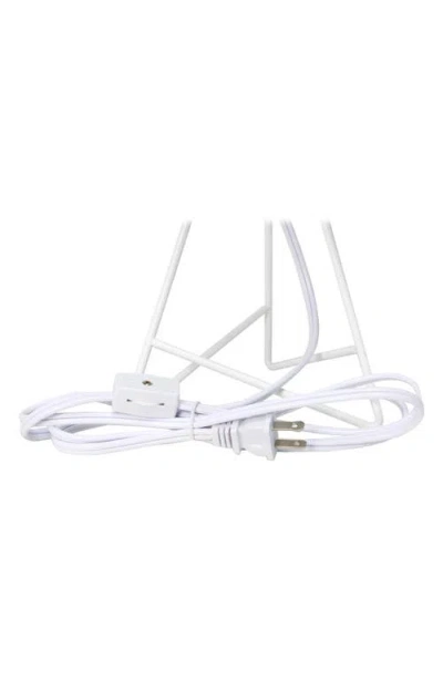 Lalia Home Laila Home Down To The Wire Table Lamp With Fabric Shade In White