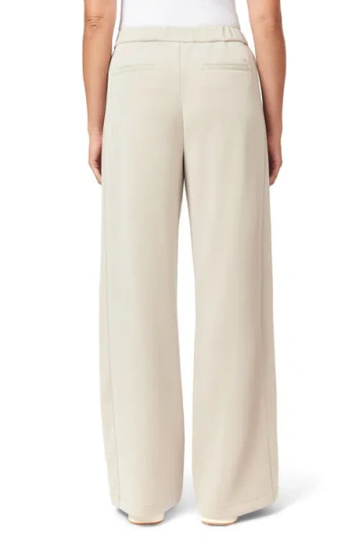 Scotch & Soda Wide Leg Zip Ankle Pants In Neutral