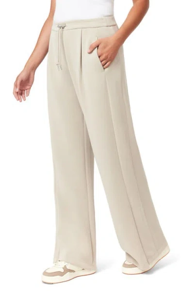 Scotch & Soda Wide Leg Zip Ankle Pants In Neutral