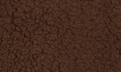 Lucky Brand Envelope Collar Faux Shearling Coat In Multi