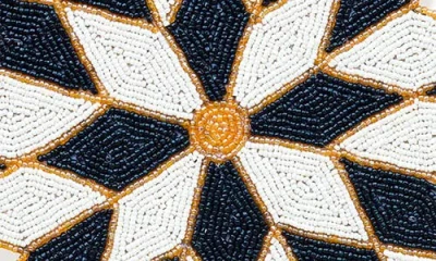 Tiramisu Polaris Starburst Set Of 3 Beaded Placemats In Multi
