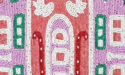 Tiramisu Gingerbread House Set Of 3 Beaded Placemats In Multi