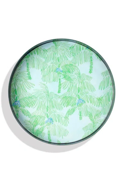 Tiramisu Savanna Pop Set Of 2 Metal Trays In Green