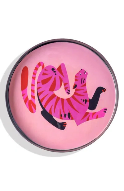 Tiramisu Savanna Pop Set Of 2 Metal Trays In Pink