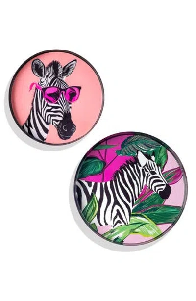 Tiramisu Savanna Pop Set Of 2 Metal Trays In Multi