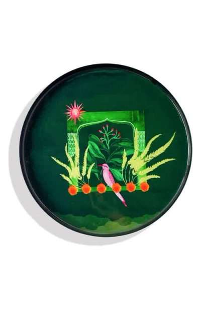 Tiramisu Set Of 2 Marigold Haven Metal Trays In Green