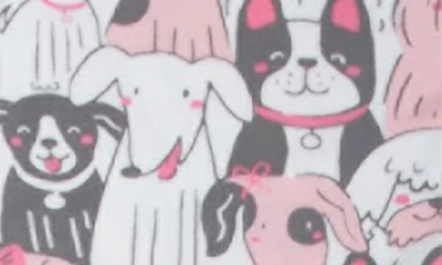 Munki Munki Kids' Puppy Pile Fitted Two-piece Pajamas In Multi