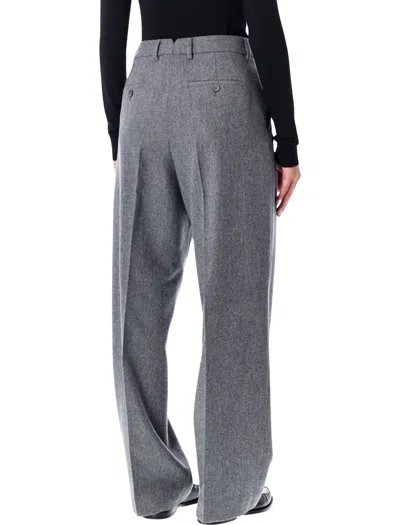 Ami Alexandre Mattiussi Ami Paris Ami Paris Wool Wide-leg Trousers In Gray