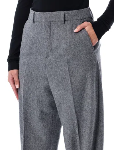 Ami Alexandre Mattiussi Ami Paris Ami Paris Wool Wide-leg Trousers In Gray