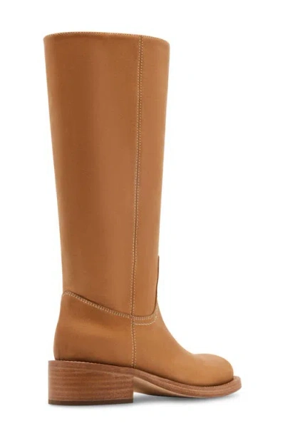 Steve Madden Riggs Womens Solid Leather Mid-calf Boots In Brown
