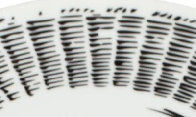 Misette Line Drawing Set Of 4 Dinner Plates In White