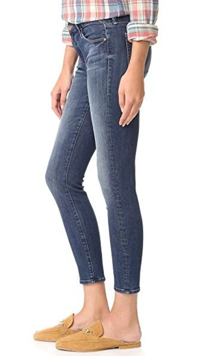 Shop Mother Looker Crop Skinny Jeans In Here Kitty, Kitty