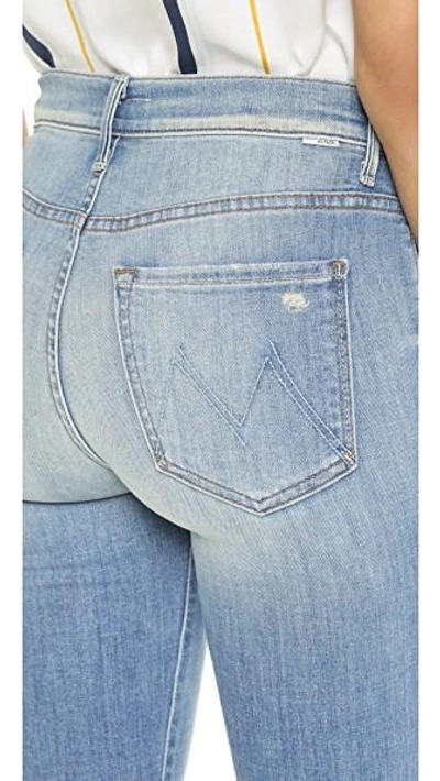 Shop Mother Insider Crop Step Fray Jeans In Shake Well