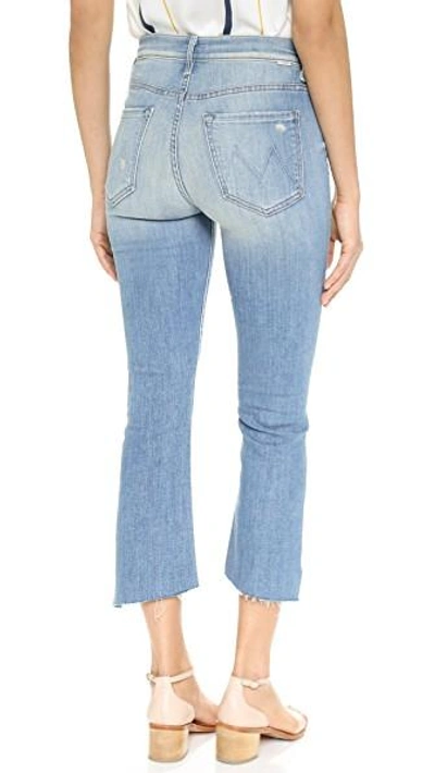 Shop Mother Insider Crop Step Fray Jeans In Shake Well