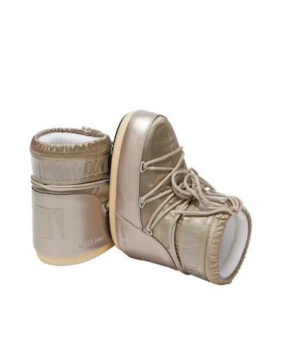 Moon Boot Icon Glow Glance Metallic Satin And Pvc Snow Boots In Multi