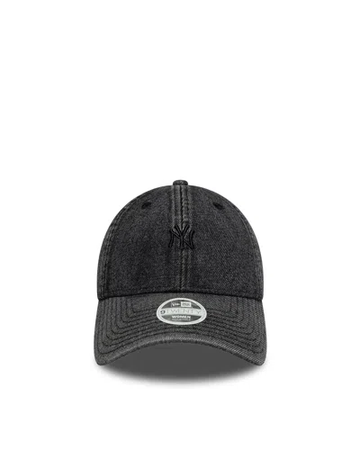 New Era Cappellino 9twenty New York Yankees Mlb Denim Nero In Gray