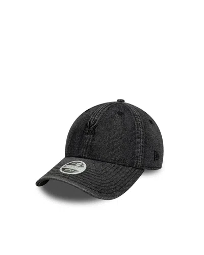 New Era Cappellino 9twenty New York Yankees Mlb Denim Nero In Gray