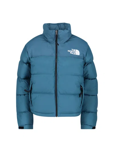 The North Face Fitted Utility Jacket With Front Zipper And Multiple Pockets In Blue