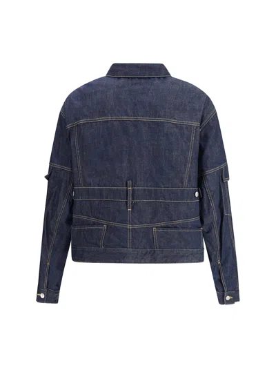 Dsquared2 Men Cargo Denim Jacket In Blue