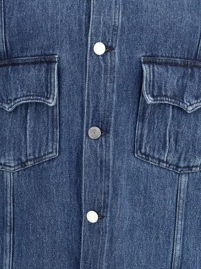 Namacheko Han Long-sleeve Denim Shirt In Blue