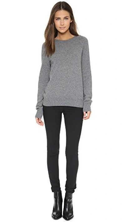 Shop Equipment Sloane Cashmere Sweater In Heather Grey