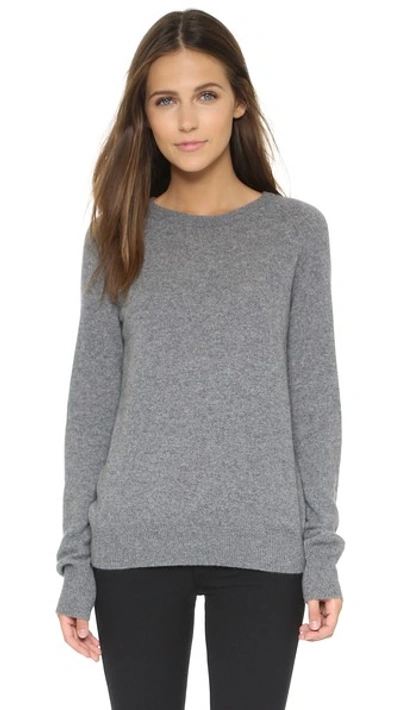 Shop Equipment Sloane Cashmere Sweater In Heather Grey