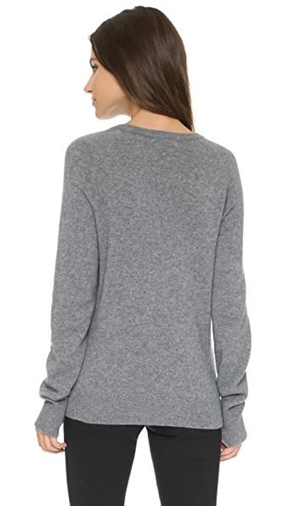 Shop Equipment Sloane Cashmere Sweater In Heather Grey