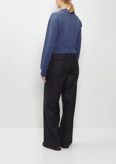 Auralee Dyed Pima Cotton Sweatshirt In Blue