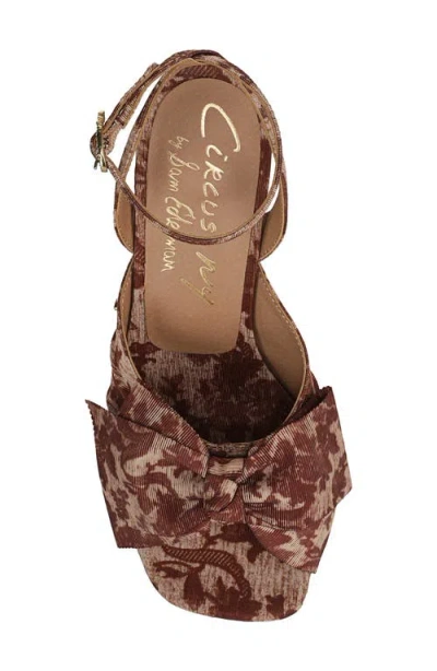 Circus Ny By Sam Edelman Women's Wilma Bow Dress Sandals In Brown