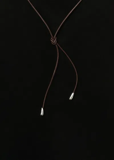 Sophie Buhai Elegant Shoelace Choker In Brown