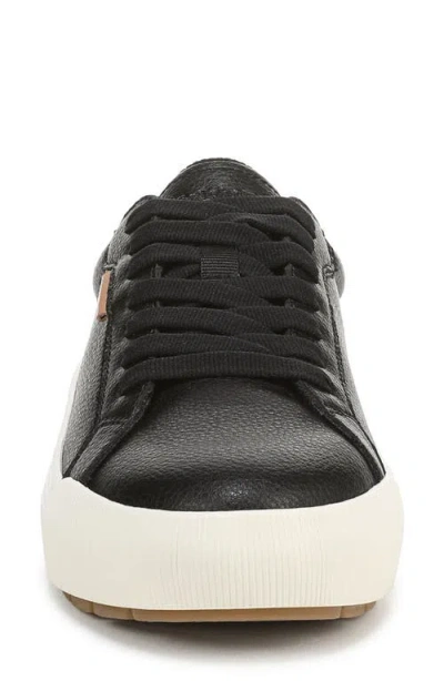 Dr. Scholl's Women's Time Off Low Top Faux Leather Sneakers In Black