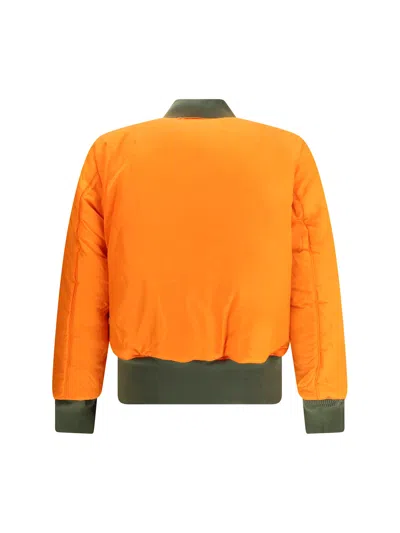 Alpha Industries Ma-1 Vf 59 Long Bomber Jacket Dark Green Nylon Bomber Jacket In Green