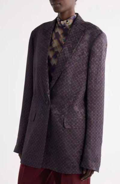 Dries Van Noten Women Baftan Single-breasted Jacket In Brown